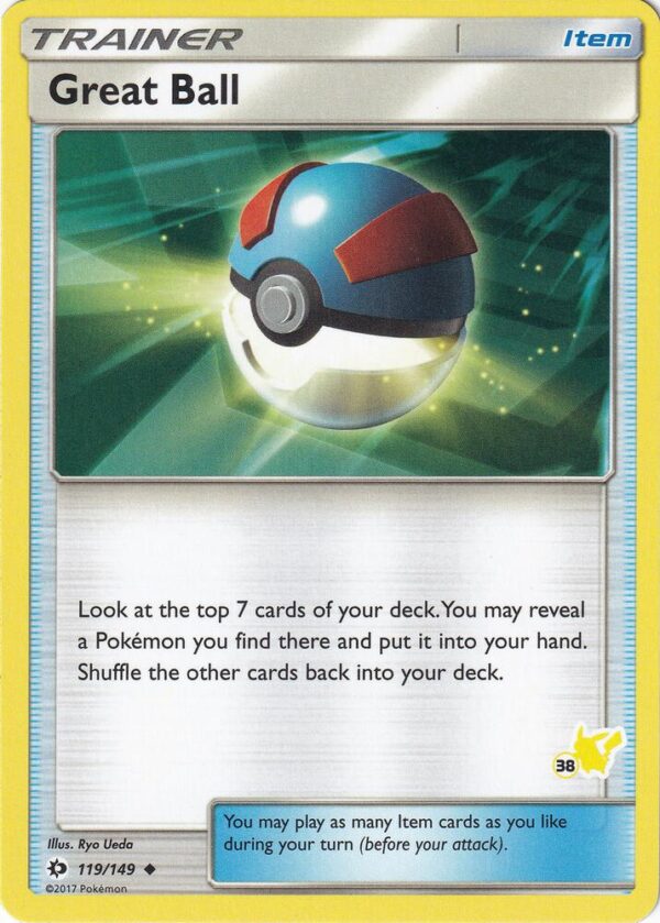 Great Ball 119/149 (#38 Pikachu Stamped) Normal Battle Academy Great Ball 119/149 (#38 Pikachu Stamped) Normal Battle Academy