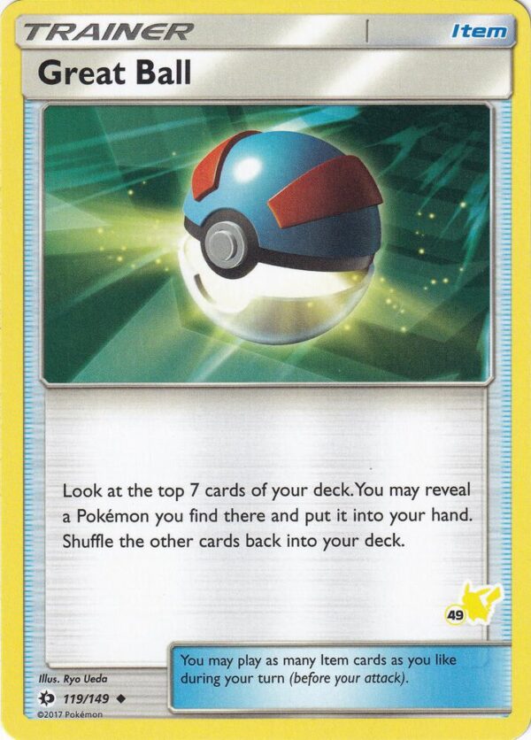 Great Ball 119/149 (#49 Pikachu Stamped) Normal Battle Academy