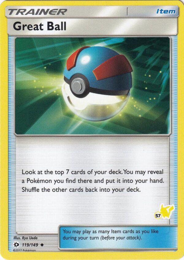 Great Ball 119/149 (#57 Pikachu Stamped) Normal Battle Academy