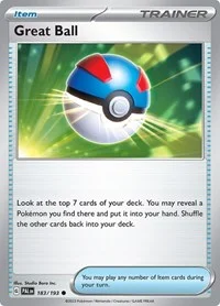 Great Ball | 183/193 | Reverse Holofoil | SV02: Paldea Evolved