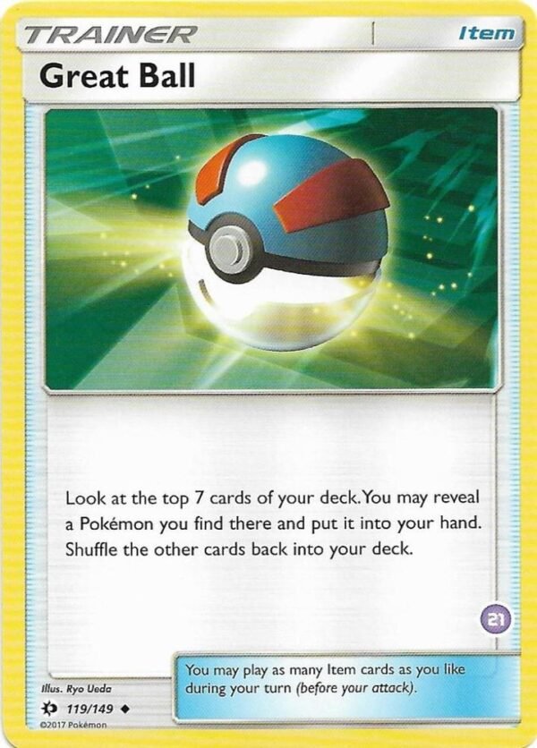 Great Ball (#21, Alolan Sandslash Half-Deck) 21/30 Normal SM Trainer Kit: Alolan Sandslash & Alolan Ninetales Great Ball (#21, Alolan Sandslash Half-Deck) 21/30 Normal SM Trainer Kit: Alolan Sandslash & Alolan Ninetales