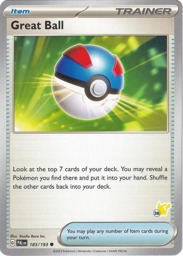 Great Ball Pikachu 38 183/193 Normal Battle Academy 2024