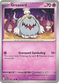 Greavard | 104/198 | Normal | SV01: Scarlet & Violet Base Set