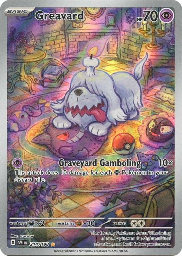 Greavard 214/198 Holofoil SV01: Scarlet & Violet Base Set Greavard 214/198 Holofoil SV01: Scarlet & Violet Base Set