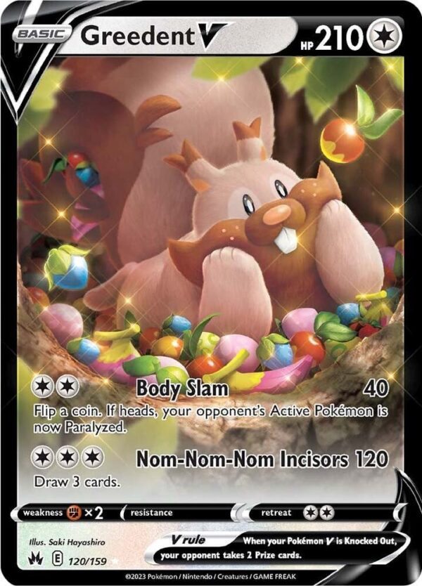 Greedent V 120/159 Holofoil Crown Zenith Greedent V 120/159 Holofoil Crown Zenith