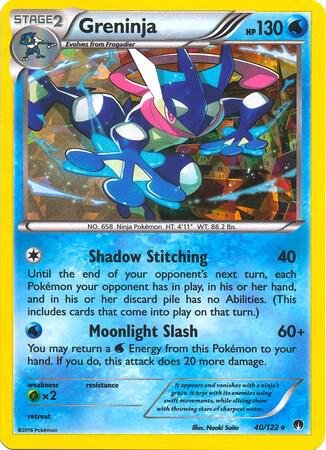 Greninja 40/122 (XY BREAKpoint) 040/122 Holofoil Deck Exclusives