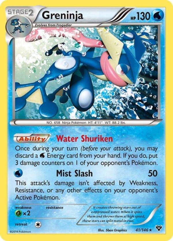 Greninja 41/146 Reverse Holofoil XY Base Set