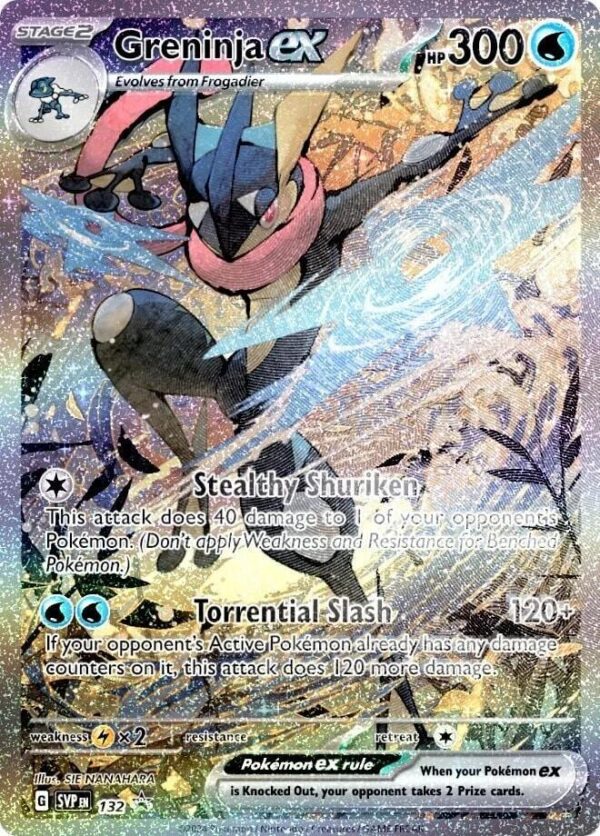 Greninja ex 132 Holofoil SV: Scarlet & Violet Promo Cards Greninja ex 132 Holofoil SV: Scarlet & Violet Promo Cards