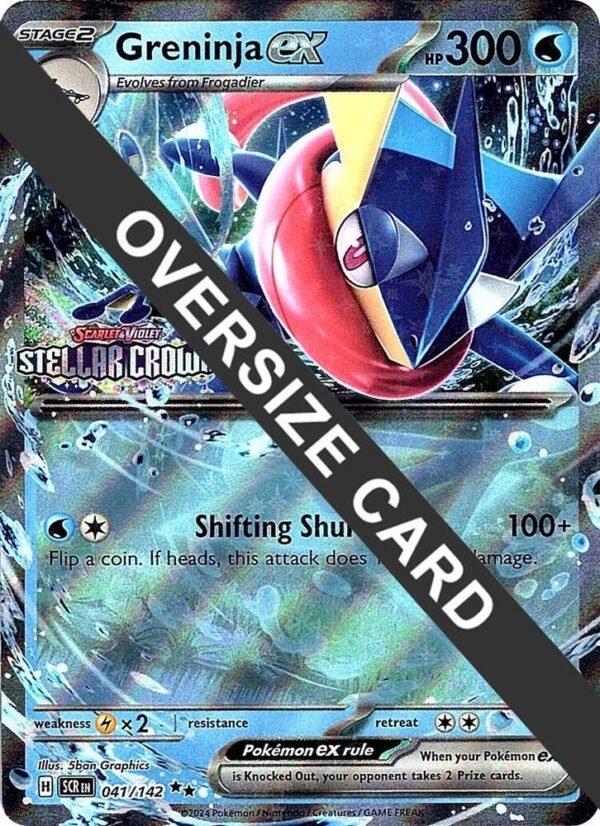 Greninja ex (Stellar Crown Stamped) 041/142 Holofoil Jumbo Cards Greninja ex (Stellar Crown Stamped) 041/142 Holofoil Jumbo Cards