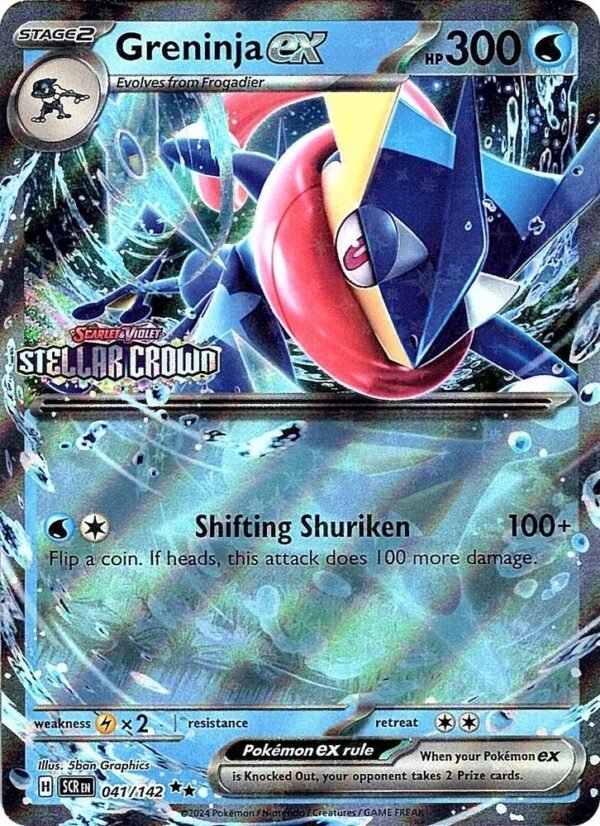 Greninja ex (Stellar Crown Stamped) 041/142 Holofoil Miscellaneous Cards & Products Greninja ex (Stellar Crown Stamped) 041/142 Holofoil Miscellaneous Cards & Products