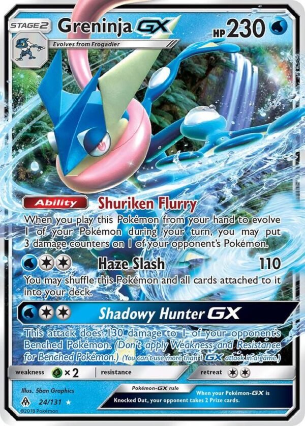 Greninja GX 24/131 Holofoil SM – Forbidden Light Greninja GX 24/131 Holofoil SM – Forbidden Light