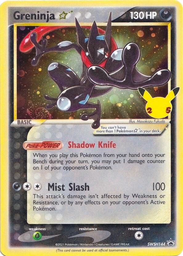 Greninja Star SWSH144 Holofoil SWSH: Sword & Shield Promo Cards Greninja Star SWSH144 Holofoil SWSH: Sword & Shield Promo Cards
