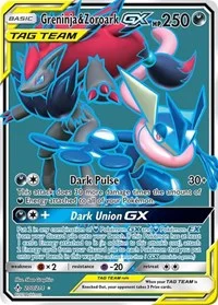 Greninja & Zoroark GX (200) (Full Art) | 200/214 | Holofoil | SM - Unbroken Bonds