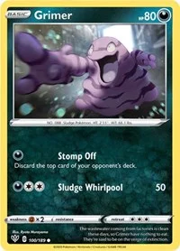 Grimer | 100/189 | Reverse Holofoil | SWSH03: Darkness Ablaze