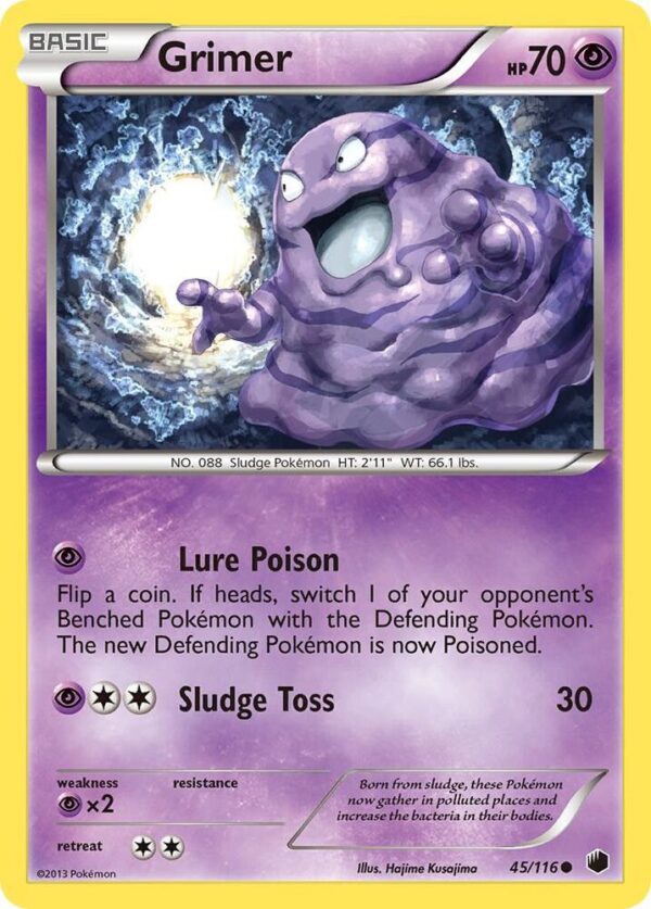 Grimer 45/116 Reverse Holofoil Plasma Freeze