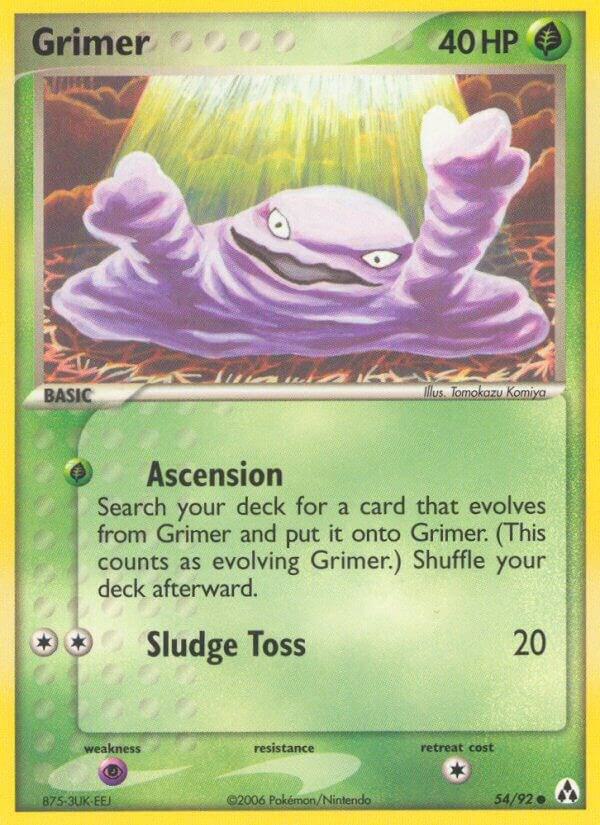 Grimer 54/92 Reverse Holofoil Legend Maker