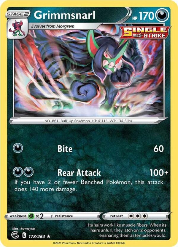 Grimmsnarl 178/264 Holofoil SWSH08: Fusion Strike