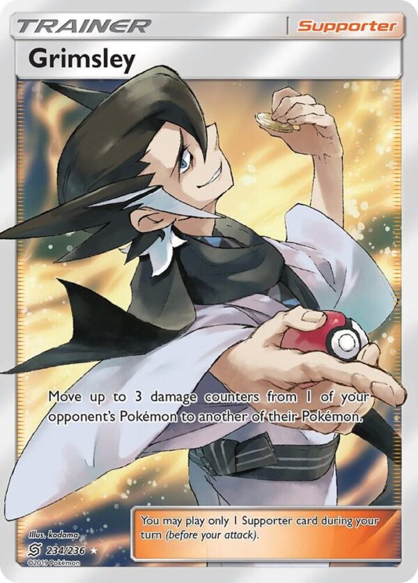 Grimsley (Full Art) 234/236 Holofoil SM – Unified Minds