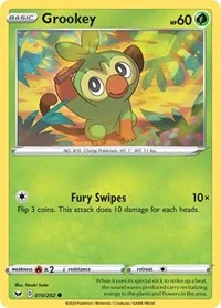 Grookey (010) | 010/202 | Normal | SWSH01: Sword & Shield Base Set