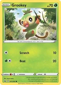 Grookey (011) | 011/202 | Reverse Holofoil | SWSH01: Sword & Shield Base Set Grookey (011) | 011/202 | Reverse Holofoil | SWSH01: Sword & Shield Base Set