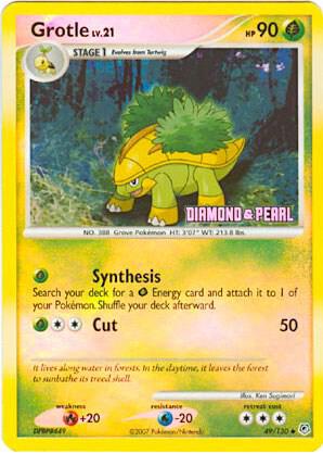 Grotle 49/130 [Diamond & Pearl] 049/130 Reverse Holofoil Burger King Promos