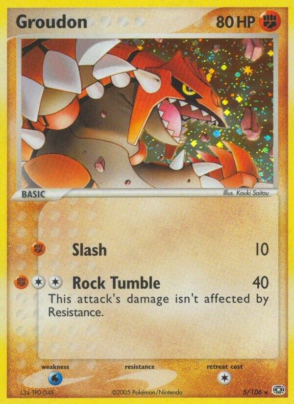 Groudon 005/106 Reverse Holofoil Emerald Groudon 005/106 Reverse Holofoil Emerald