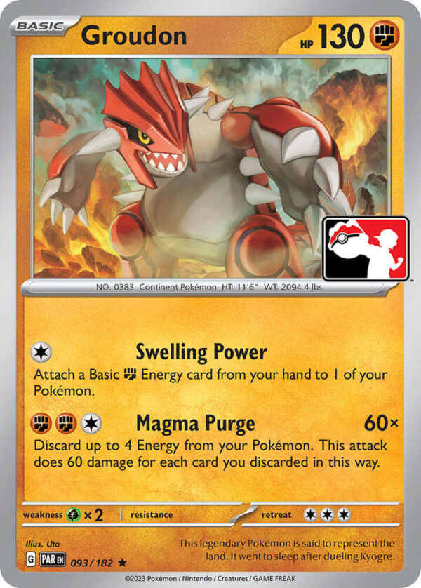Groudon 093/182 Normal Prize Pack Series Cards