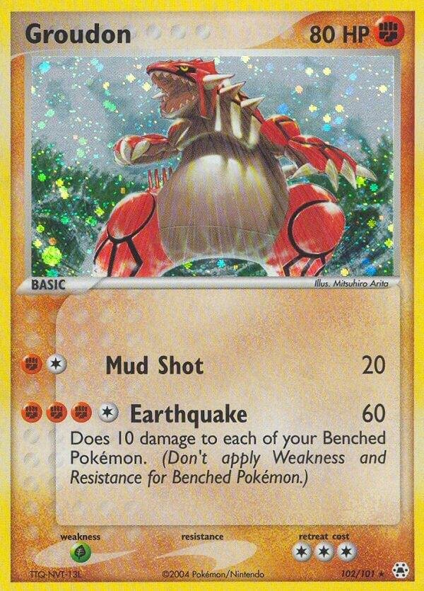 Groudon 102/101 Holofoil Hidden Legends