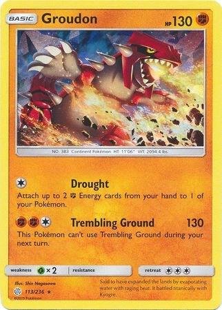 Groudon 113/236 (Cracked Ice Holo) Holofoil Deck Exclusives Groudon 113/236 (Cracked Ice Holo) Holofoil Deck Exclusives