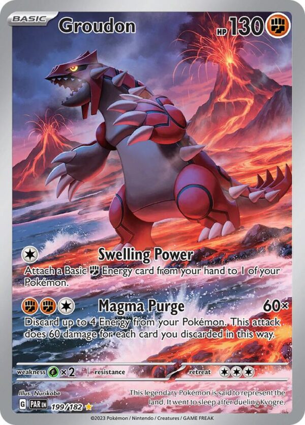 Groudon 199/182 Holofoil SV04: Paradox Rift