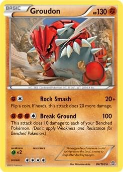Groudon 84/160 (XY Primal Clash) 084/160 Holofoil Deck Exclusives