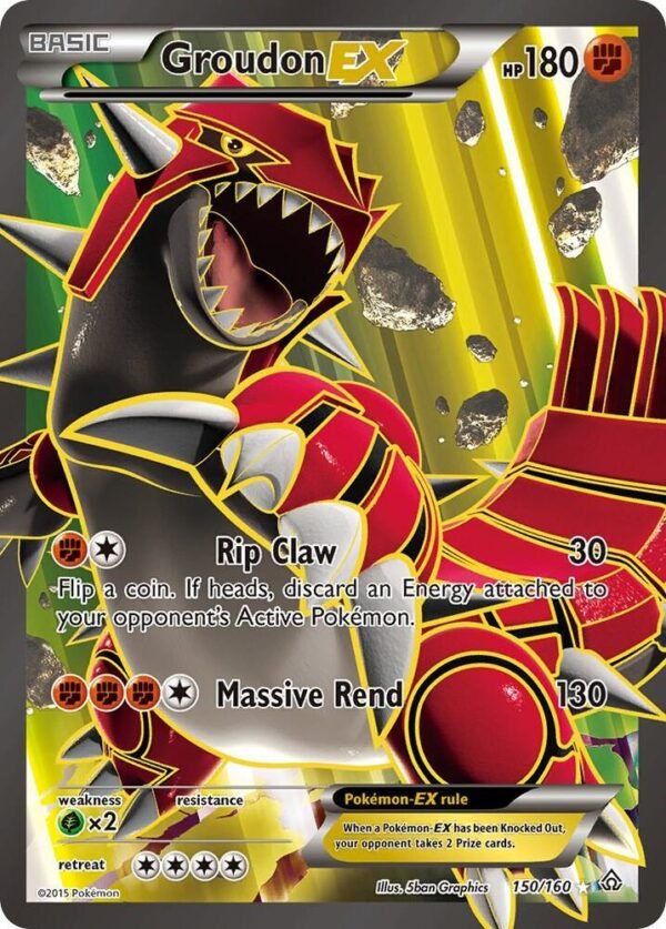 Groudon EX (150 Full Art) 150/160 Holofoil XY – Primal Clash Groudon EX (150 Full Art) 150/160 Holofoil XY – Primal Clash
