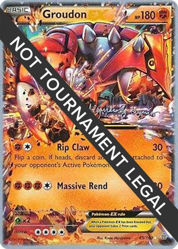 Groudon EX 2015 (Alejandro Ng-Guzman) 85/160 Normal World Championship Decks Groudon EX 2015 (Alejandro Ng-Guzman) 85/160 Normal World Championship Decks