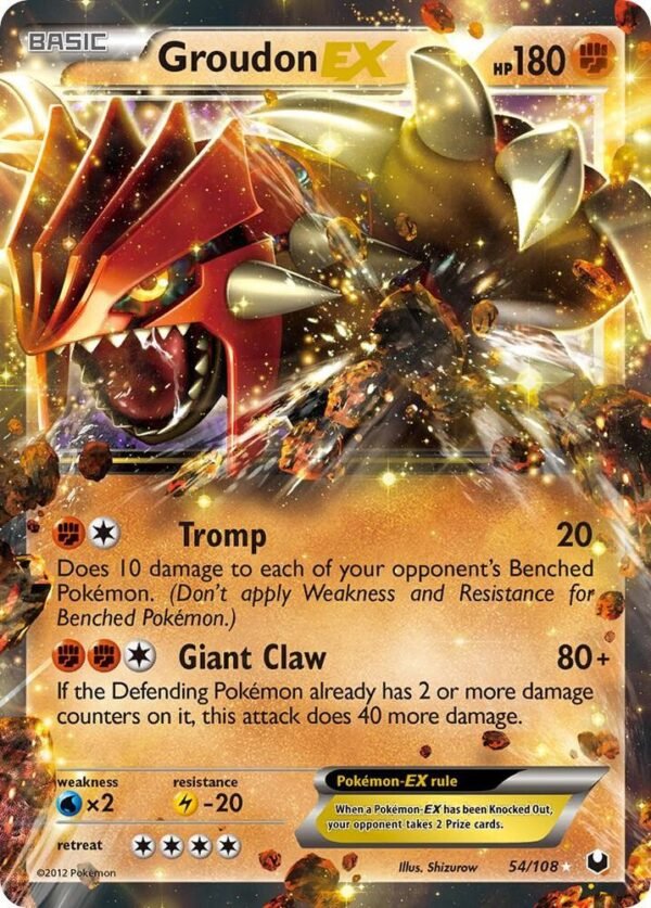 Groudon EX 54/108 Holofoil Dark Explorers Groudon EX 54/108 Holofoil Dark Explorers