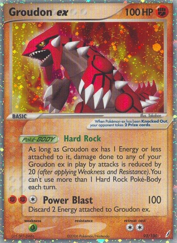 Groudon ex 93/100 Holofoil Crystal Guardians Groudon ex 93/100 Holofoil Crystal Guardians