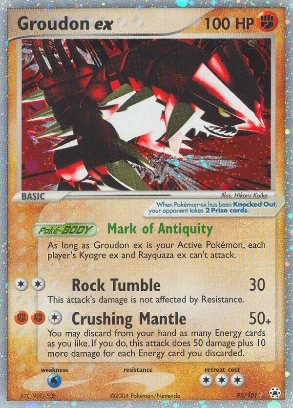 Groudon ex 93/101 Holofoil Hidden Legends Groudon ex 93/101 Holofoil Hidden Legends