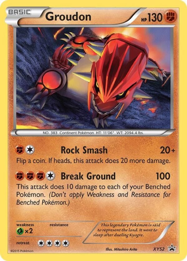 Groudon XY52 Holofoil XY Promos