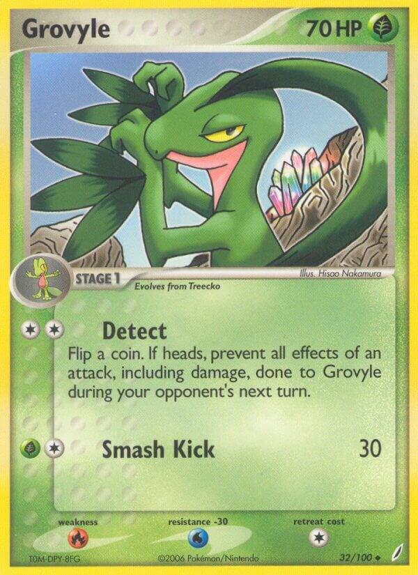 Grovyle 32/100 Reverse Holofoil Crystal Guardians