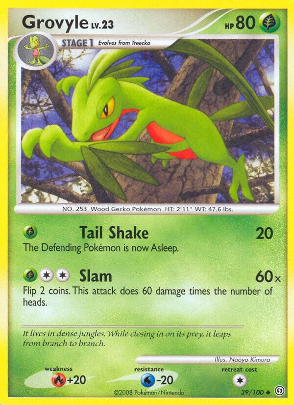 Grovyle 39/100 Reverse Holofoil Stormfront