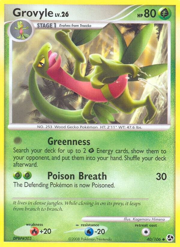 Grovyle 40/106 Reverse Holofoil Great Encounters Grovyle 40/106 Reverse Holofoil Great Encounters