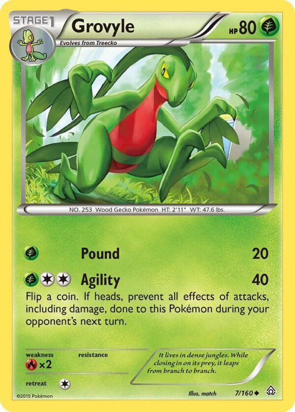 Grovyle 7/160 Normal XY – Primal Clash
