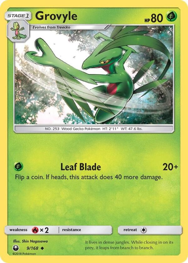 Grovyle 9/168 Reverse Holofoil SM – Celestial Storm