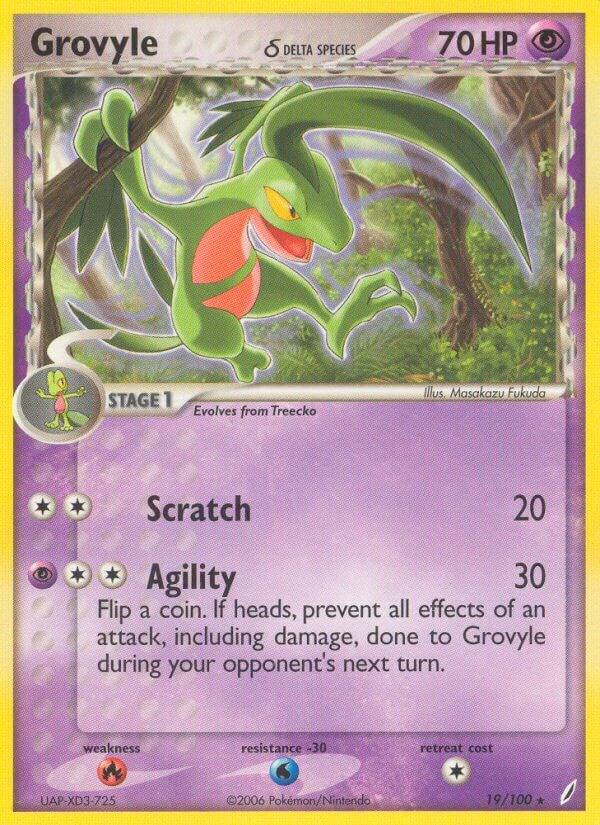 Grovyle (Delta Species) 19/100 Normal Crystal Guardians