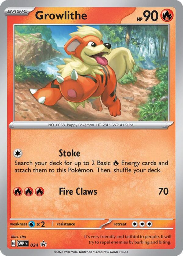 Growlithe 024 Holofoil SV: Scarlet & Violet Promo Cards Growlithe 024 Holofoil SV: Scarlet & Violet Promo Cards