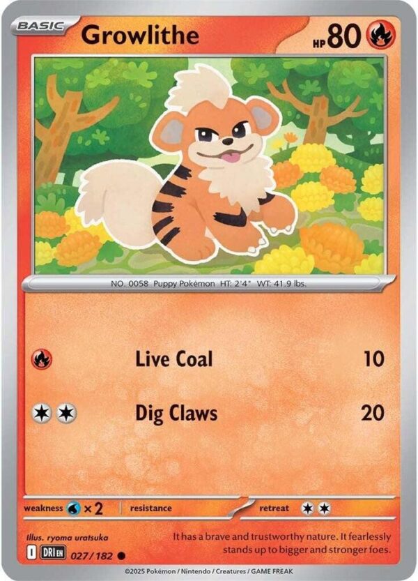 Growlithe 027/182 Normal SV10: Destined Rivals