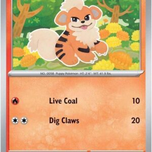 Growlithe 027/182 Reverse Holofoil SV10: Destined Rivals