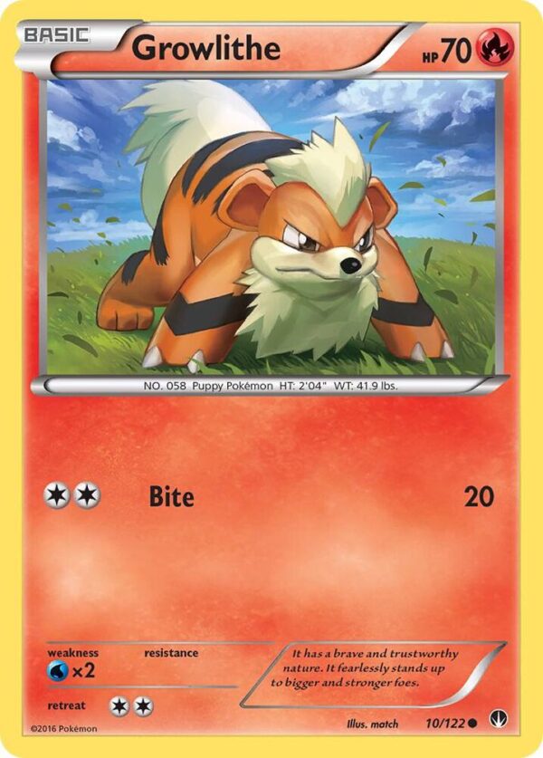Growlithe 10/122 Normal XY – BREAKpoint