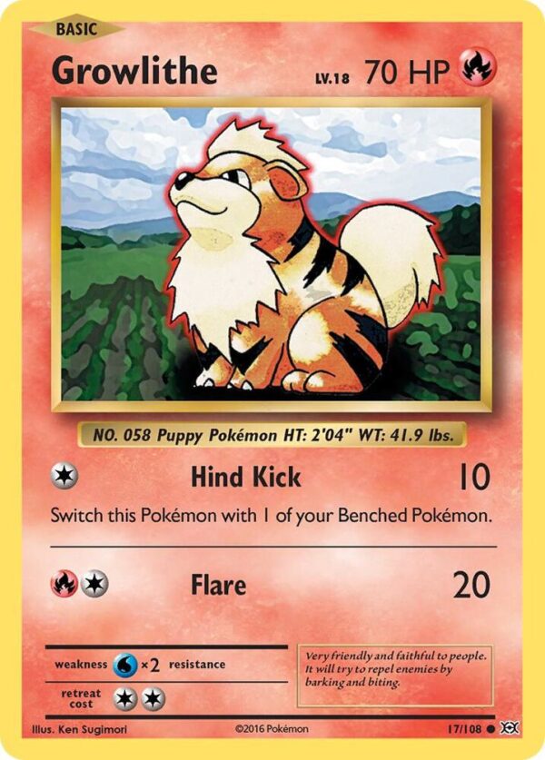Growlithe 17/108 Normal XY – Evolutions Growlithe 17/108 Normal XY – Evolutions