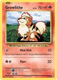 Growlithe | 17/108 | Normal | XY - Evolutions
