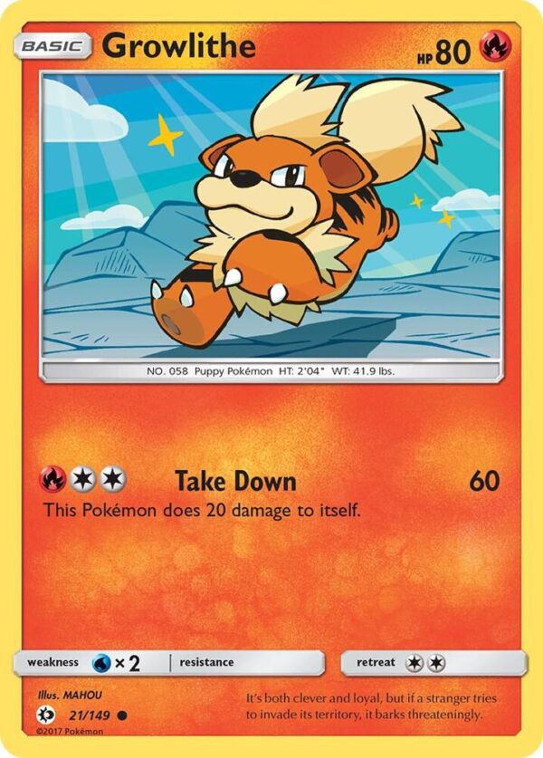 Growlithe 21/149 Normal SM Base Set